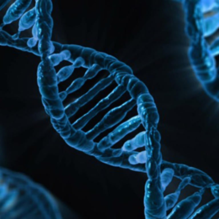 Genomics double helix, source Pixabay